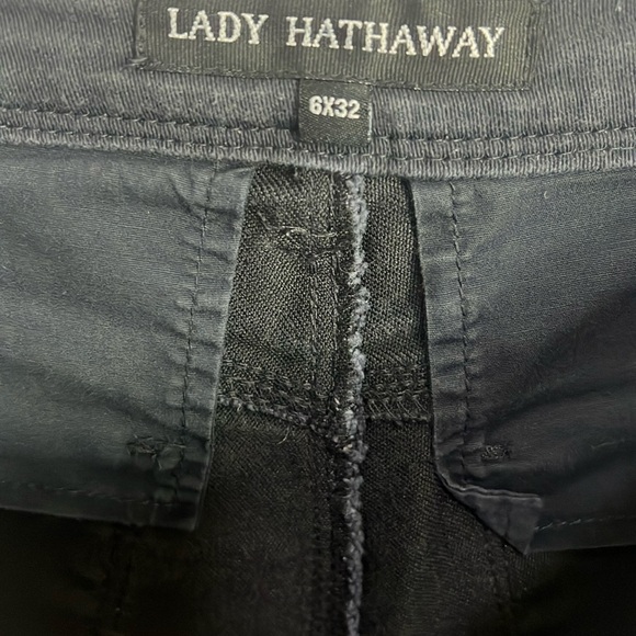 LADY HATHAWAY Women's Ash Gray Jeans size 32 Casual Pants Cotton Jean Pants - Picture 9 of 10